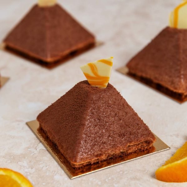 Pyramid of Milk Chocolate & Orange Mousse