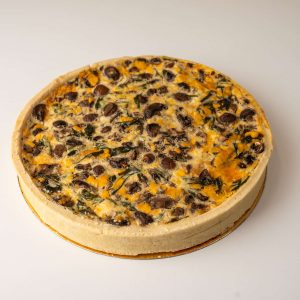 Red Leicester, Asparagus, Mushroom & Tarragon Tart (Lge)