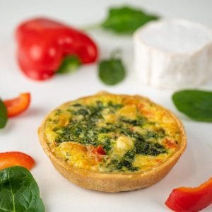 Spinach Pepper & Goats Cheese Tart (Indiv) 911MNT
